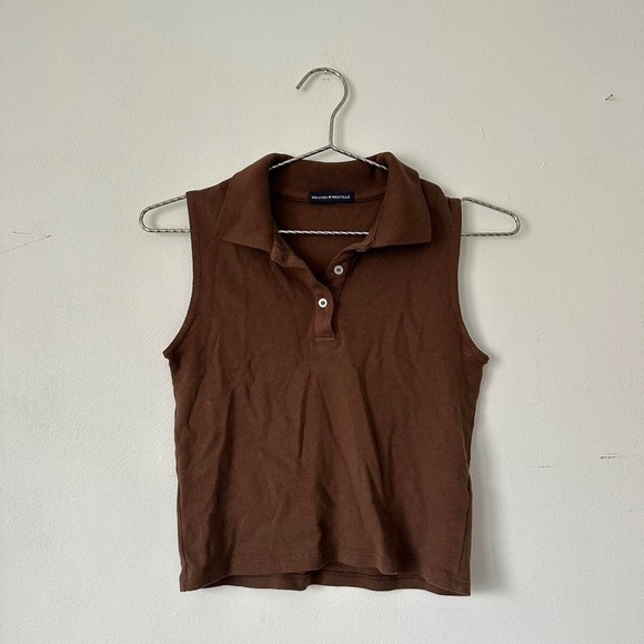 🧸BRANDY MELVILLE POLO COLLAR SHIRT - Picture 2 of 4